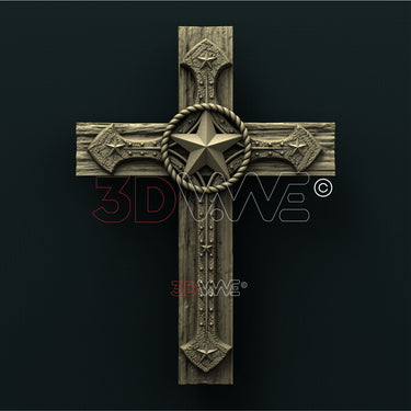WESTERN CROSS 3D STL 3DWave